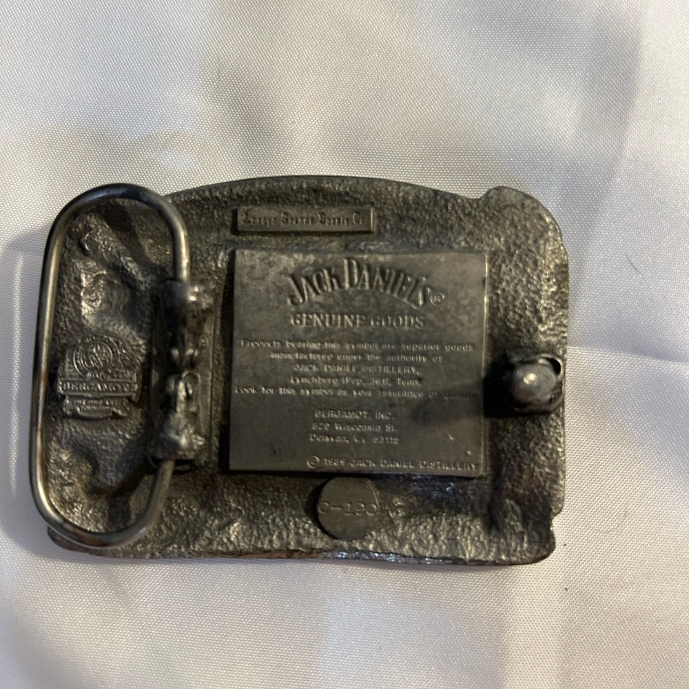 Jack Daniels Silver Heritage Belt Buckle - Picture 3 of 4